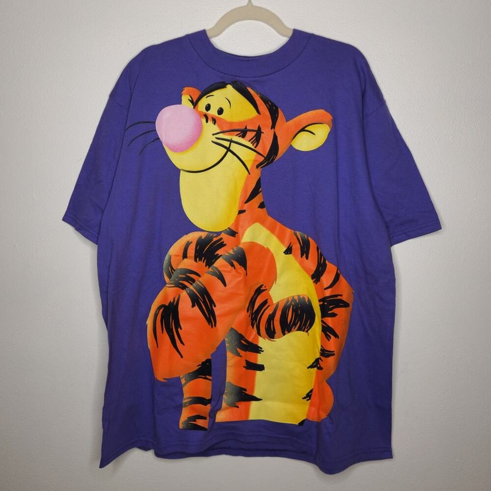 NWT Vintage Tigger Big Face Winne the Pooh Disney One Size Purple
